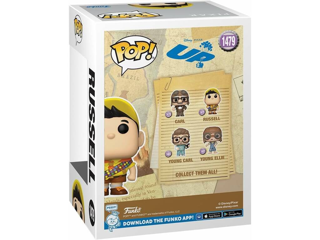 Funko Pop Disney Pixar Up Figura Rusell 80837