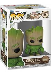 Funko Pop Marvel We Are Groot Figura Groot como Hulk com Cabea Oscilante 81338