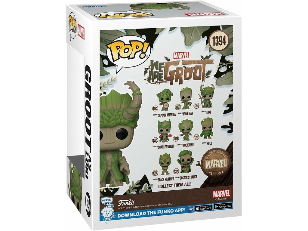 Funko Pop Marvel We Are Groot Figura di Groot come Loki con testa oscillante 79517