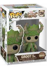 Funko Pop Marvel We Are Groot Figura Groot como Loki con Cabeza Oscilante 79517