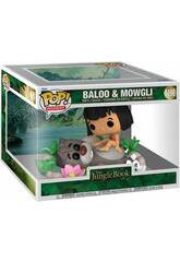 Funko Pop Moment El Libro de la Selva Figura Baloo y Mowgli 80789