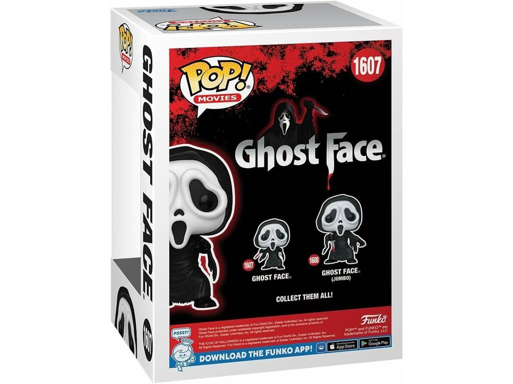 Funko Pop Movies Ghost Face Figura Ghost Face com Faca Ensanguentada 80696