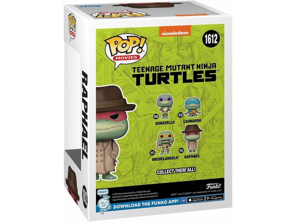 Funko Pop Movies Teenage Mutant Ninja Turtles Figur Raphael mit Trenchcoat 76048