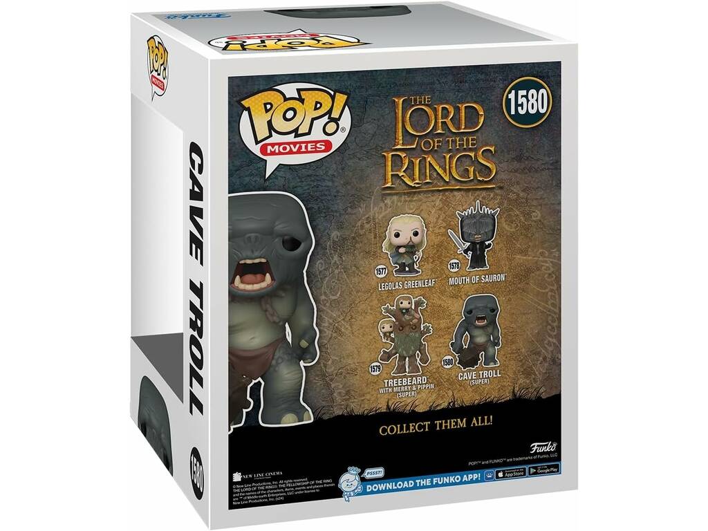 Funko Pop Movies O Senhor dos Anéis Figura Cave Troll 80830