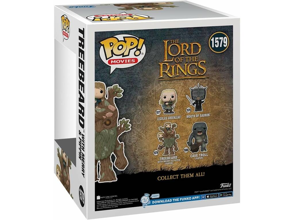 Funko Pop Movies Lord of the Rings Ent Figure avec Merry et Pippin 80834