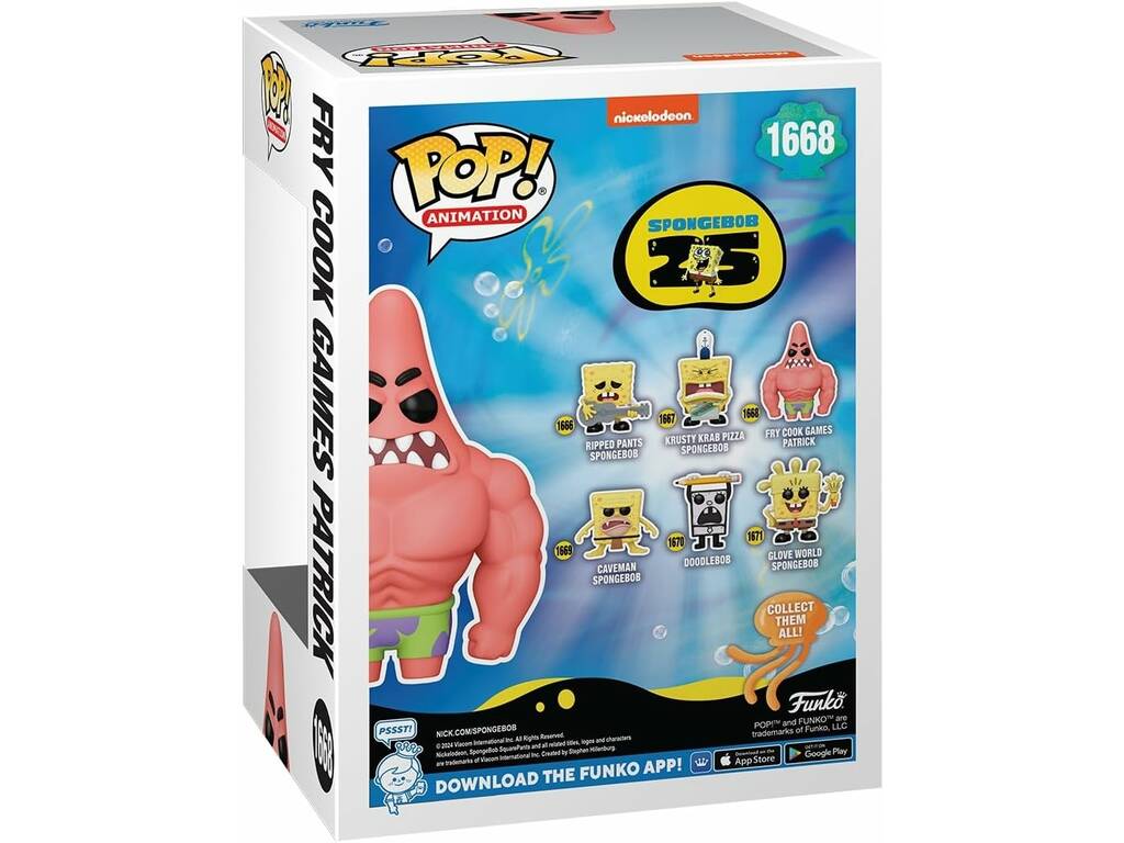 Funko Pop Animation SpongeBob 25º Aniversário Figura Patrick Musculoso 75736