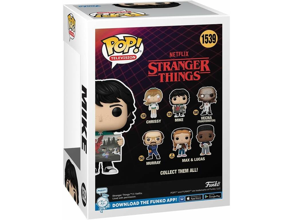 Funko Pop Television Stranger Things Figura Mike com Desenho de Will 80137