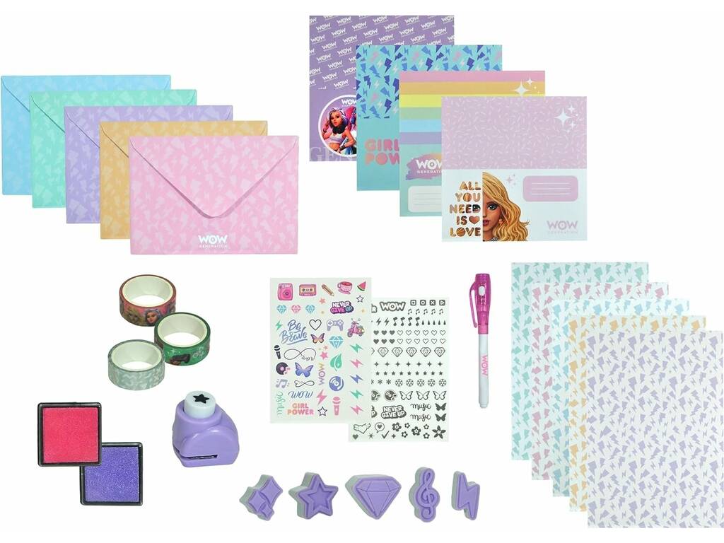 Set Crea Tus Cartas My Secret World Wow Generation de Kids Licensing WOW00057