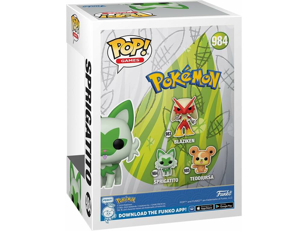 Funko Pop Jeux Pokémon Figure Sprigatito 75191