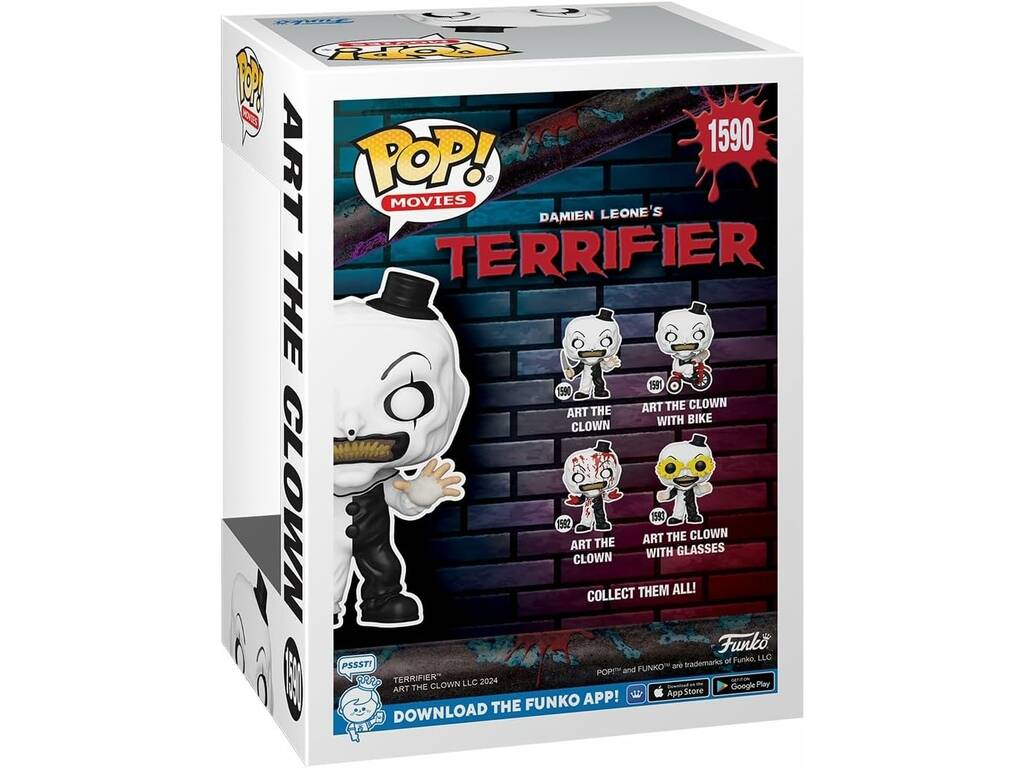 Funko Pop Movies Terrifier Figura Art The Clown com Faca 80705