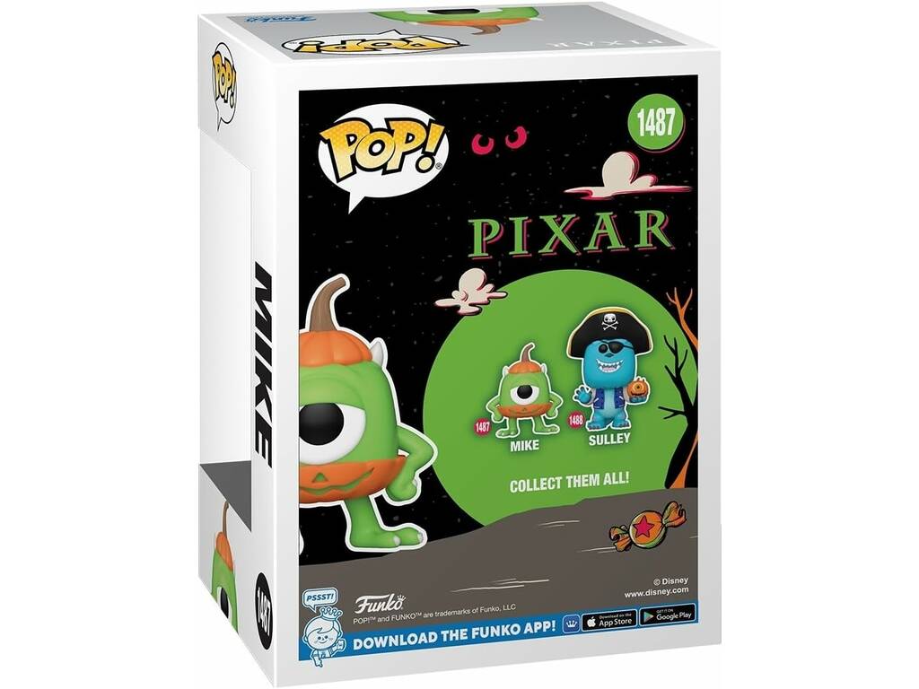 Funko Pop Pixar Halloween Figura Mike 80857