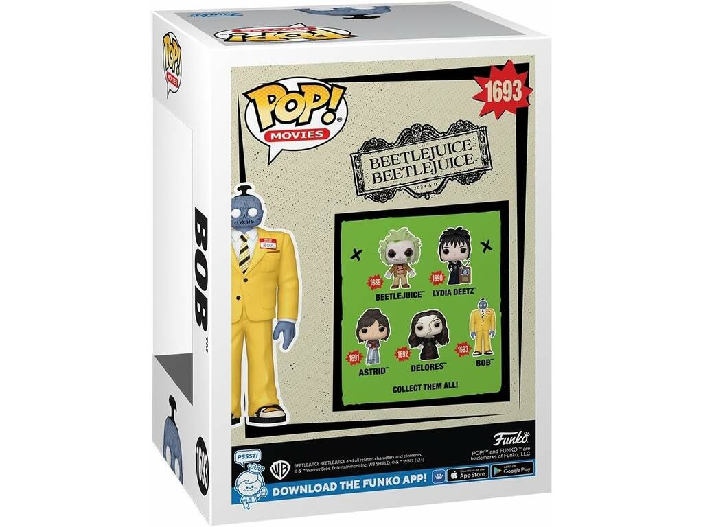 Funko Pop Movies Beetlejuice Beetlejuice Figura Bob 83085