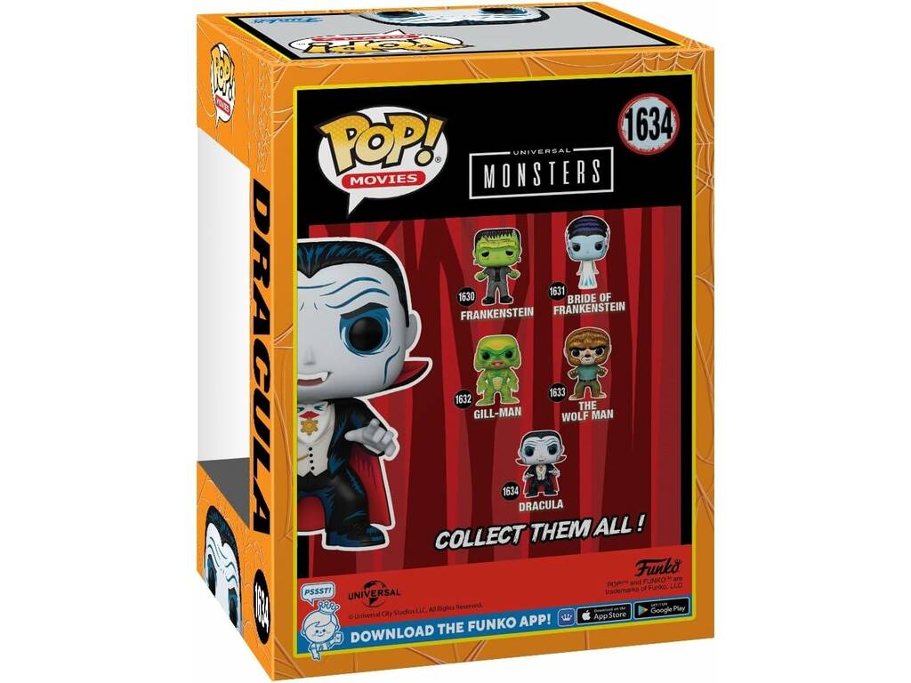 Funko Pop Movies Universal Monsters Figura Drácula 80996