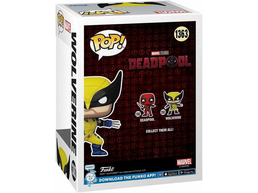 Funko Pop Deadpool Figur Wolverine mit Wackelkopf 79767