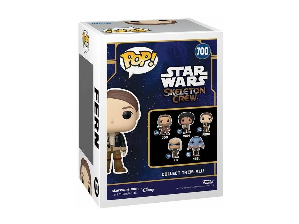 Funko Pop Star Wars Skeleton Crew Figura Fern con Cabeza Oscilante