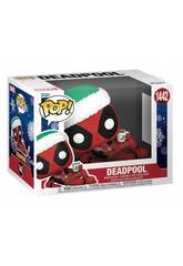 Funko Pop Marvel Figura Deadpool Navideo con Cabeza Oscilante 80035