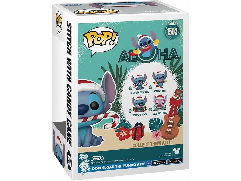 Funko Pop Disney Lilo & Stitch Figura Stitch con Bastón de Caramelo