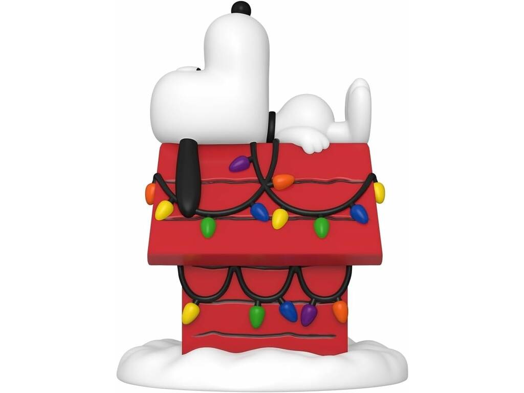 Funko Pop Deluxe Peanuts Figura Snoopy con Casa de Navidad