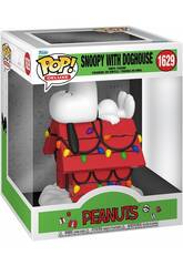 Funko Pop Deluxe Peanuts Figur Snoopy mit Weihnachts-Htte