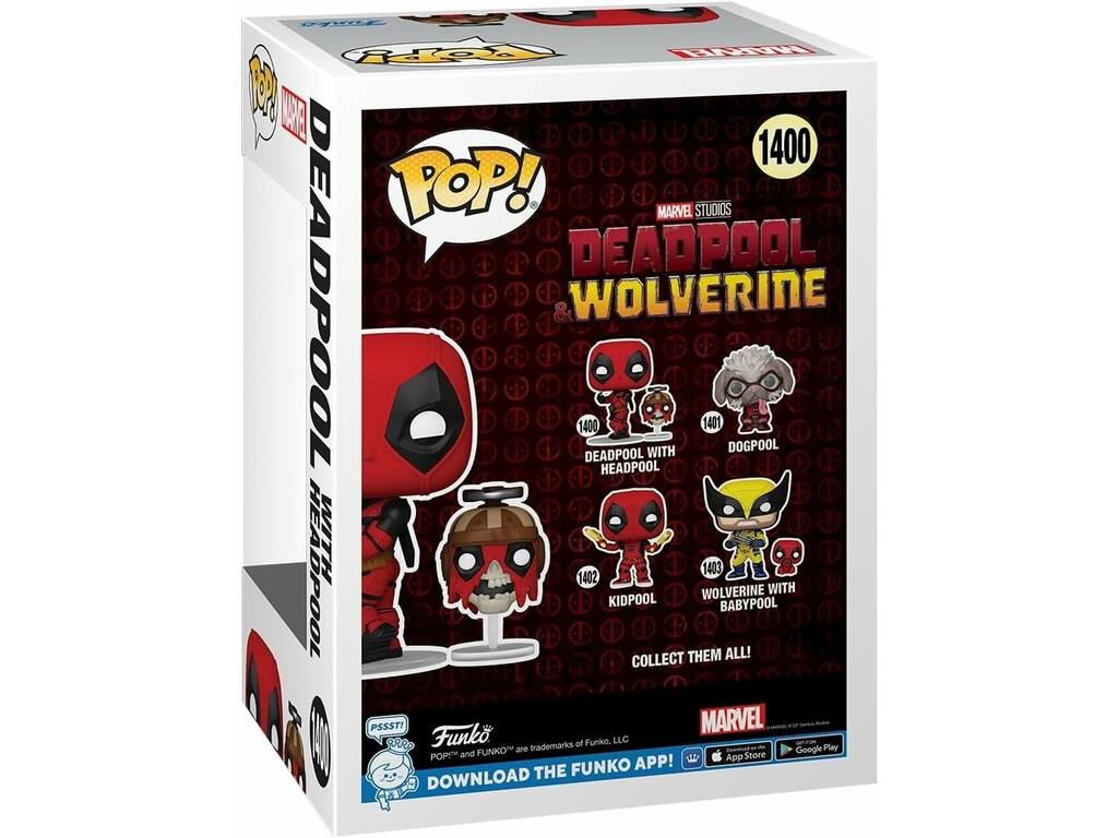 Funko Pop Deadpool & Wolverine Deadpool Swinging Head & Headpool Figure 79768