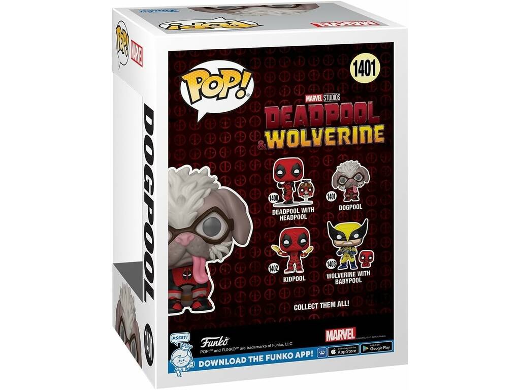 Funko Pop Deadpool & Wolverine Figura Dogpool con testa oscillante 79769