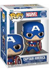 Funko Pop Marvel Figura Capito Amrica com Cabea Oscilante 82497