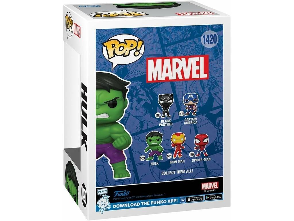 Funko Pop Marvel Figura Hulk com Cabeça Oscilante 82498