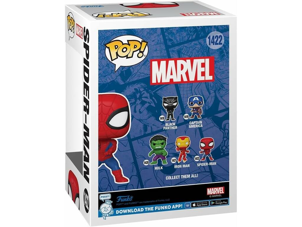 Funko Pop Marvel Figur Spiderman mit Wackelkopf 82500