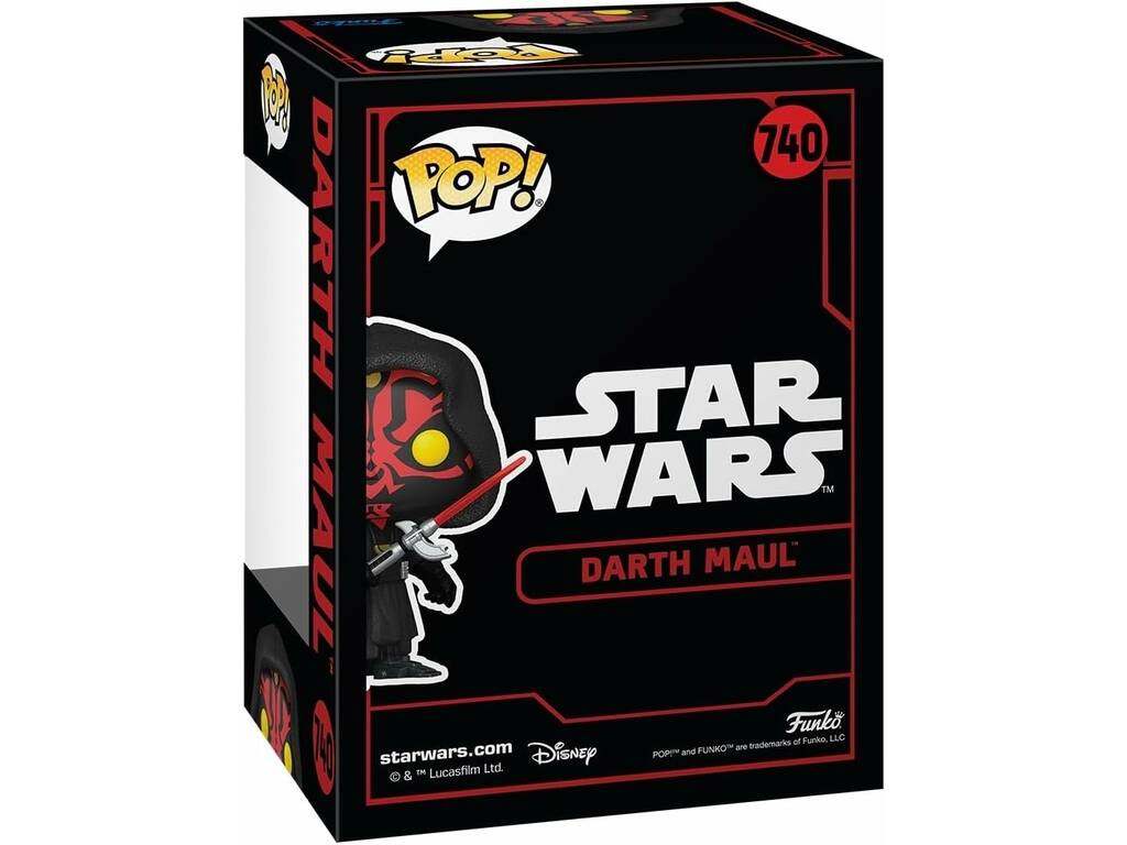 Funko Pop Star Wars Darkside Figura di Dath Maul con testa oscillante