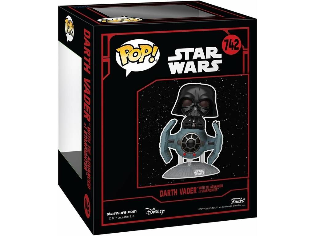 Funko Pop Star Wars Darth Vader con Cabeza Oscilante Tie Advanced x1 Starfighter