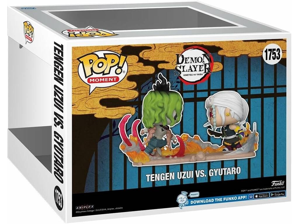 Funko Pop Moment Demon Slayer Figura Tengen Uzui vs Gyutaro