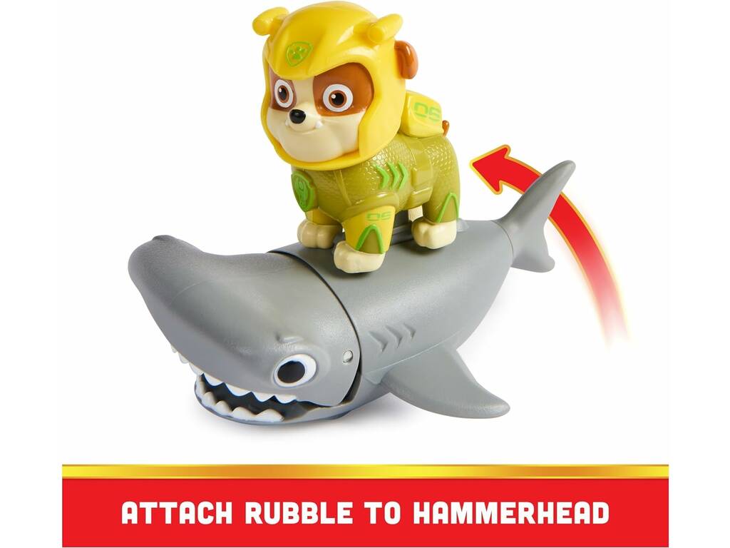Paw Patrol Aqua Pups Figur Rubble und Hammerhai Spin Master 6066146