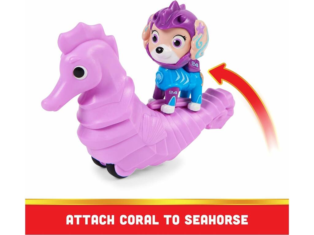 Patrouille Canine Aqua Pups Coral and Seahorse Figure Spin Master 6066150