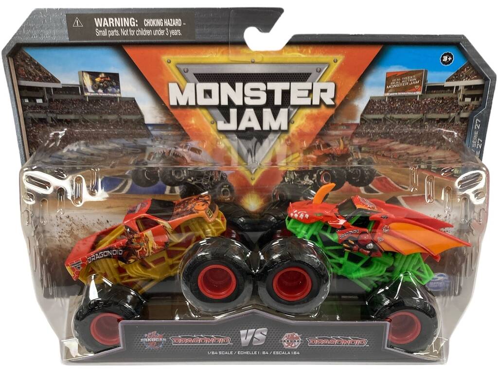 Monster Jam Pack 2 Vehículos 1:64 Spin Master 6064128