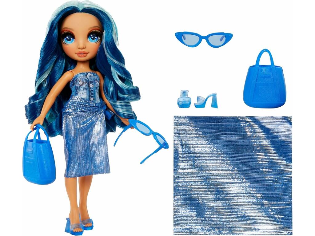 Poupée Rainbow High Fun in the Sun Skyler Blue