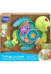 Tartaruga e il suo Beb Peluche Texture e Sensazioni Eco Vtech 80-554822