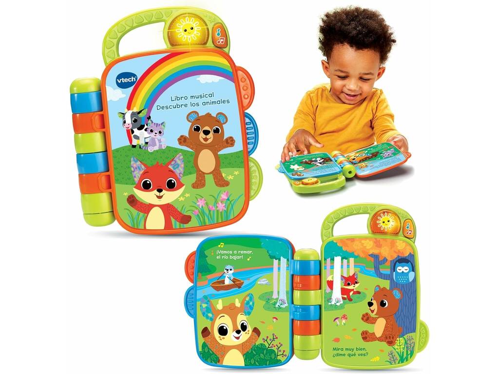 Livro Musical Descobre Os Animais da Vtech 80-567822