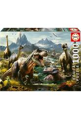 Puzzle 1000 Dinosaures féroces Educa 19924