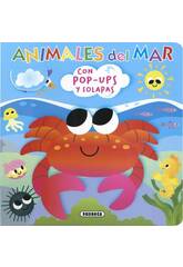 Livro Desdobra e Descobre Animais do Mar com Pop-Ups e Abas