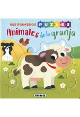 Livro Meus Primeiros Puzzles Animais da Quinta