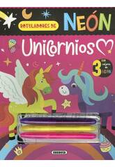 Pennarelli Neon Libro da colorare Unicorni Susaeta S6089004