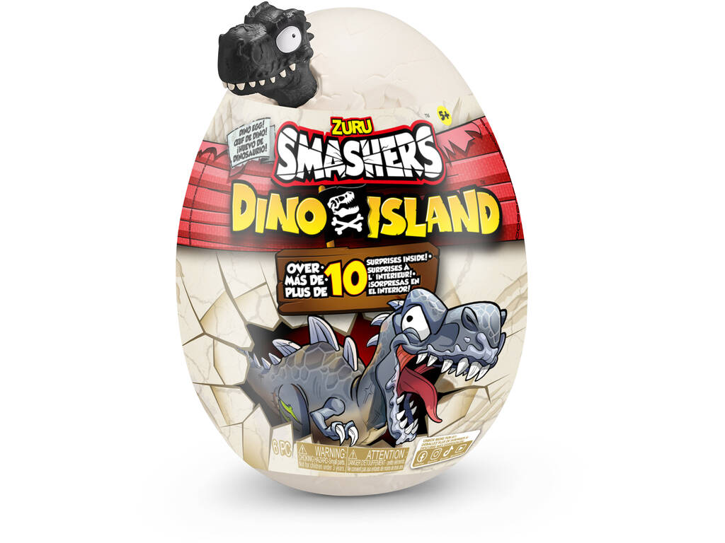 Smashers Uovo a sorpresa Dino Island Zuru 7486SQ1