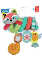 Clementoni 17909 Happy Animals Peluche en spirale douce