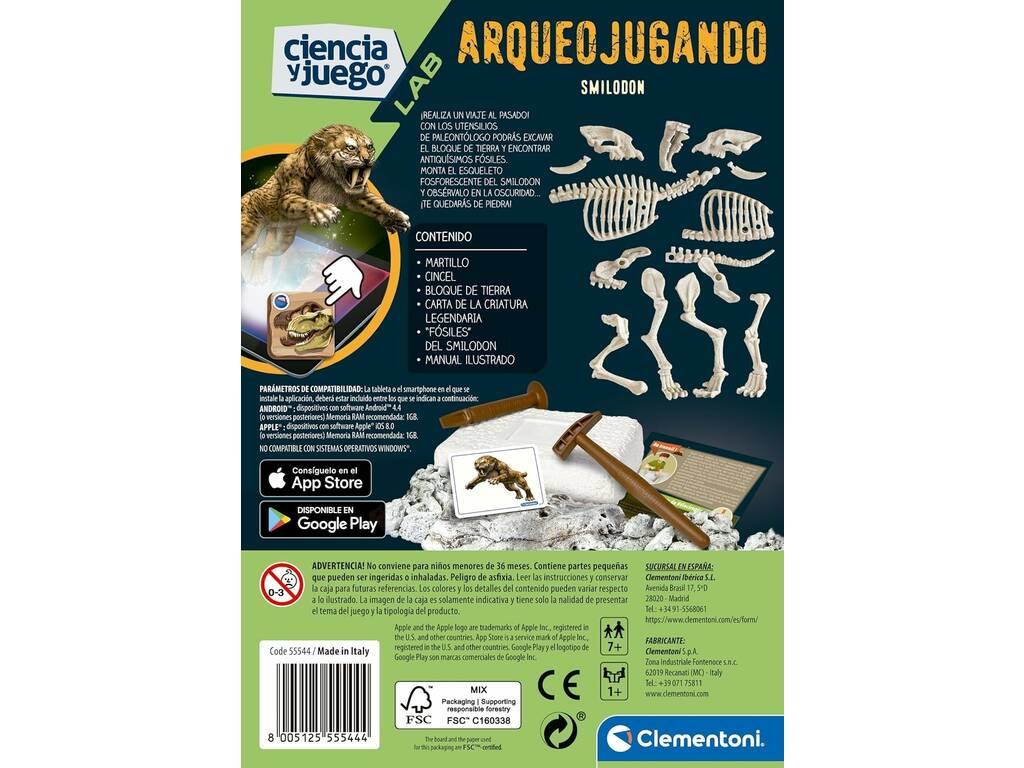 Arqueojogando Smilodon Fosforescente