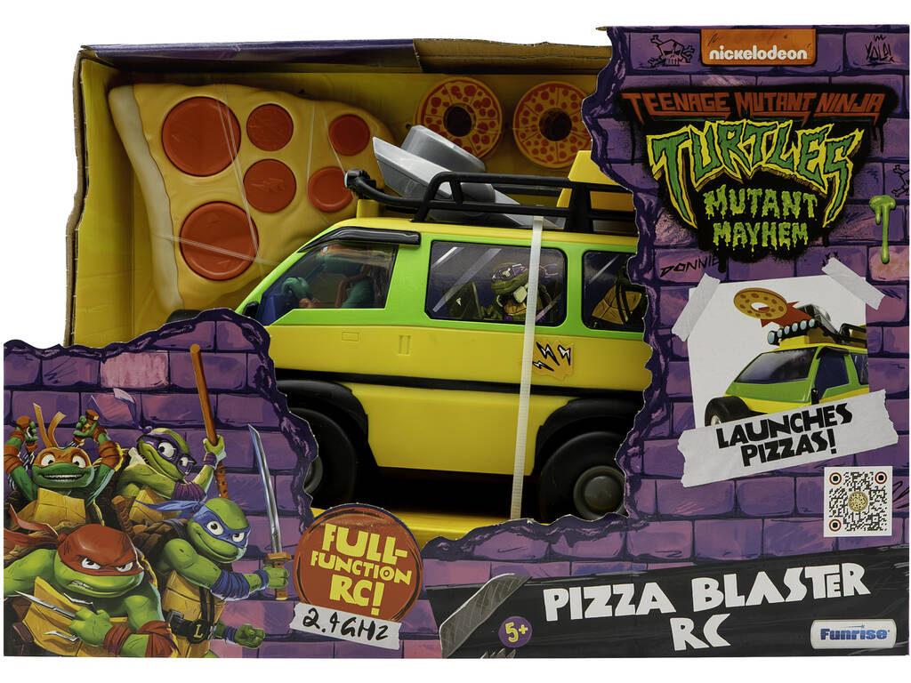 Tartarughe Ninja Auto Radiocomandata Pizza Blaster Funrise 71038