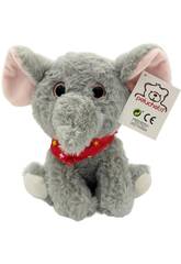 Peluche 20 cm Elefante com Lenço