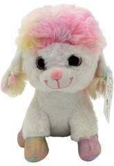 Peluche 22 cm Chien aux yeux vifs