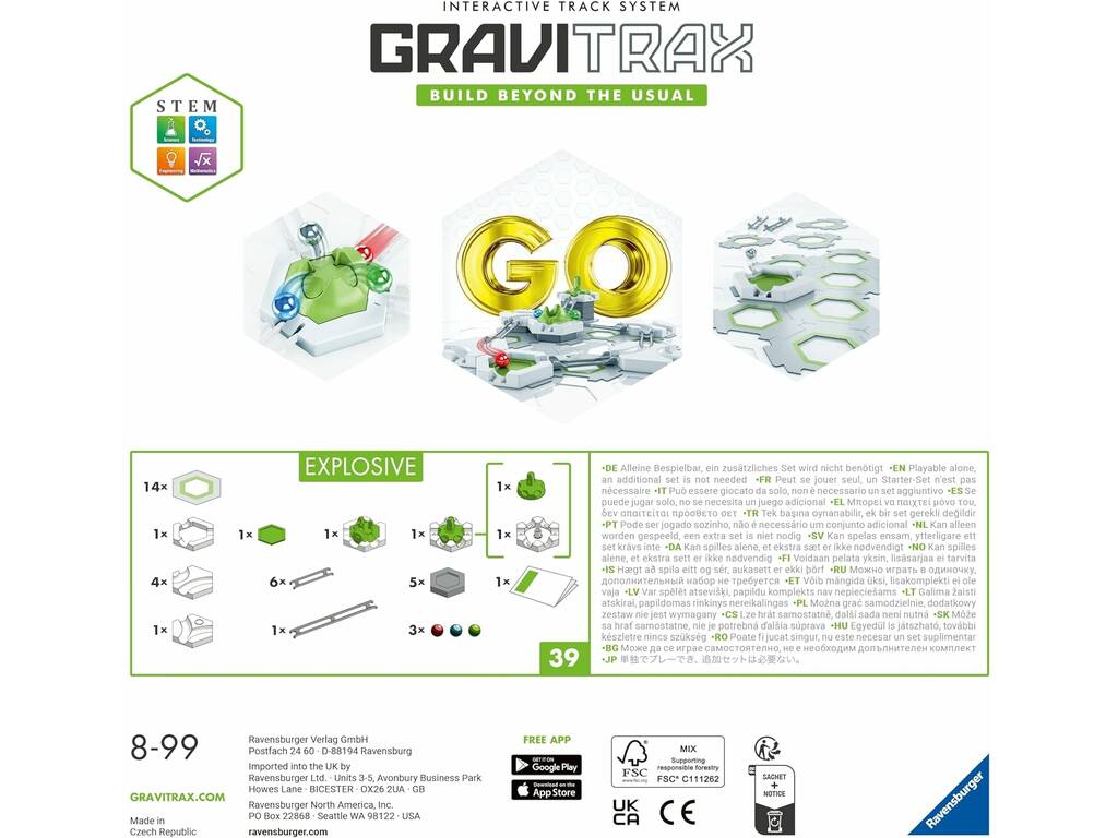 Gravitrax Go Esplosivo Ravensburger 23704