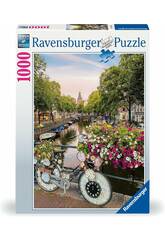 Puzzle 1000 Fahrrder in Amsterdam von Ravensburger 17596