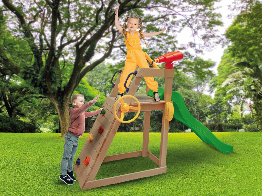 Parque Infantil con Escalada, Mirador y Tobogán